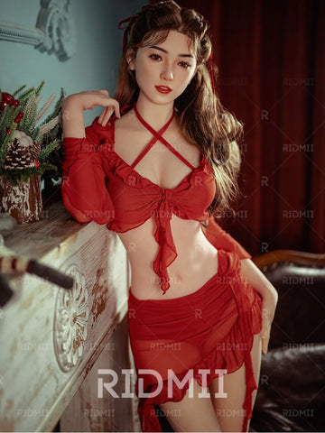 F8501-166cm/33kg Silicone Head TPE Body Full Size Adult Sex Doll Louisa | Ridmii