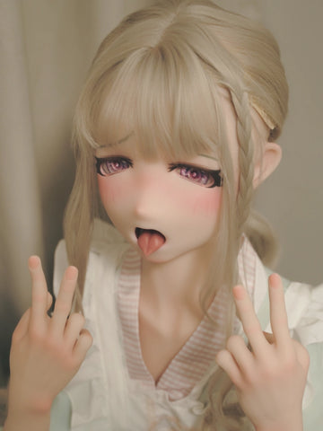 F8660—155cm/5ft1-30kg B Cup Silicone Realistic Japanese Anime Sex Doll with Tongue Risa | Kiradols