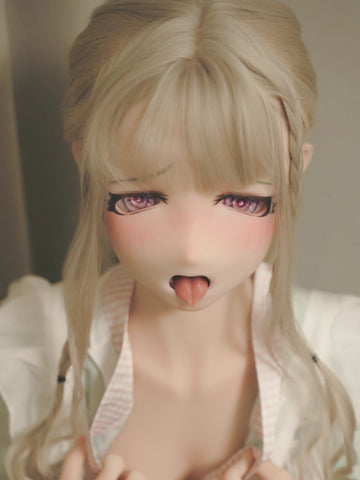F8660—155cm/5ft1-30kg B Cup Silicone Realistic Japanese Anime Sex Doll with Tongue Risa | Kiradols