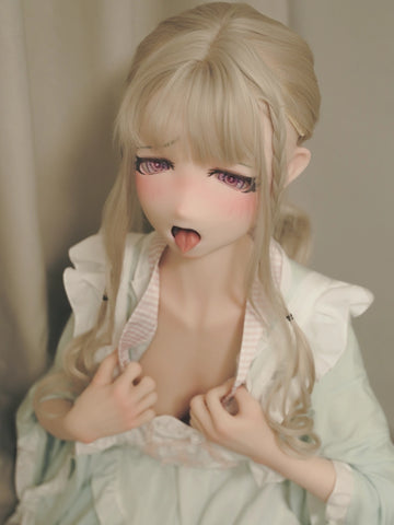 F8660—155cm/5ft1-30kg B Cup Silicone Realistic Japanese Anime Sex Doll with Tongue Risa | Kiradols