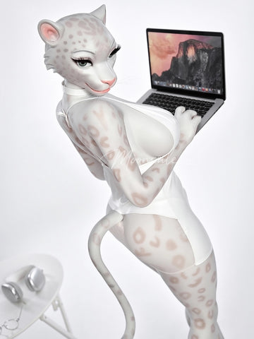 F763-165cm(5ft5)-45kg D Cup Silicone Leopard Girl Furry Animal ROS BBW Sex Doll |Moonvale Doll
