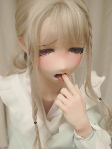 F8660—155cm/5ft1-30kg B Cup Silicone Realistic Japanese Anime Sex Doll with Tongue Risa | Kiradols