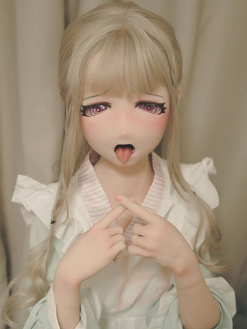 F8660—155cm/5ft1-30kg B Cup Silicone Realistic Japanese Anime Sex Doll with Tongue Risa | Kiradols