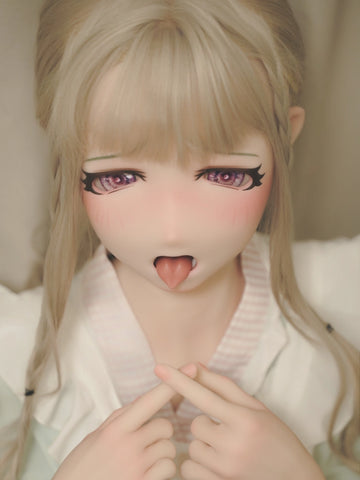 F8660—155cm/5ft1-30kg B Cup Silicone Realistic Japanese Anime Sex Doll with Tongue Risa | Kiradols