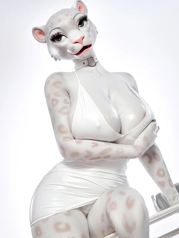F763-165cm(5ft5)-45kg D Cup Silicone Leopard Girl Furry Animal ROS BBW Sex Doll |Moonvale Doll