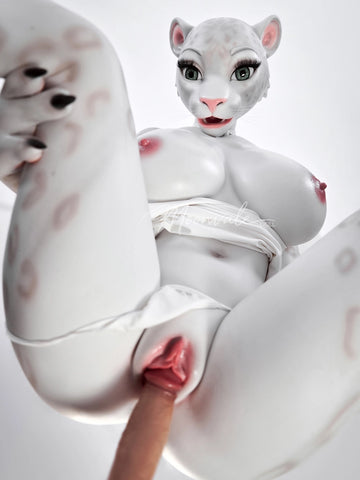 F763-165cm(5ft5)-45kg D Cup Silicone Leopard Girl Furry Animal ROS BBW Sex Doll |Moonvale Doll