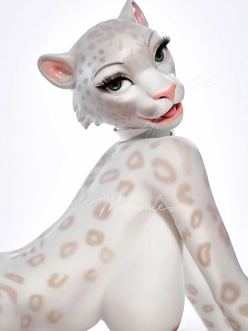 F763-165cm(5ft5)-45kg D Cup Silicone Leopard Girl Furry Animal ROS BBW Sex Doll |Moonvale Doll