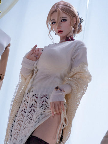F7733—162cm/5ft3 30kg Realisic Silicone Lightweitht Asian Sex Doll Enshio | Jiusheng Doll
