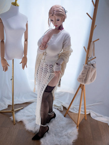 F7733—162cm/5ft3 30kg Realisic Silicone Lightweitht Asian Sex Doll Enshio | Jiusheng Doll