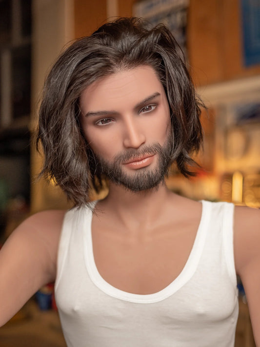 F6219-168cm(5.5ft)-37kg Realistic Male Sex Doll with Silicone Head - Rui Mei