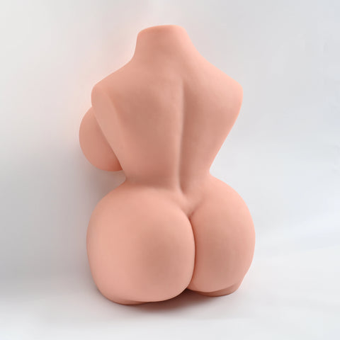 T341-17.6 LBS Hot Lady Real Texture Sex Doll Torso with Full Buttocks