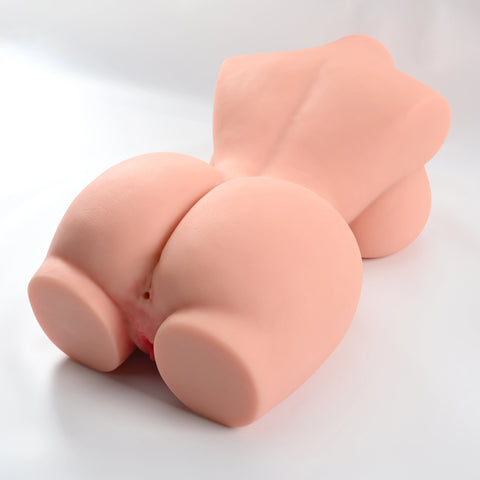 T341-17.6 LBS Hot Lady Real Texture Sex Doll Torso with Full Buttocks