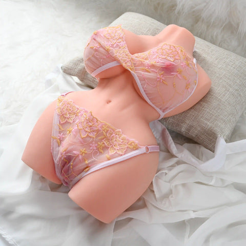 T341-17.6 LBS Hot Lady Real Texture Sex Doll Torso with Full Buttocks