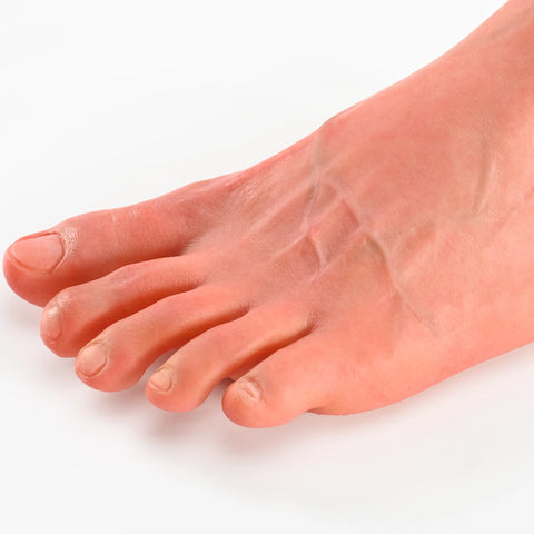V29-3.4lbs Single Silicone Male Sex Doll Feet with Large Dildo for Foot Sex