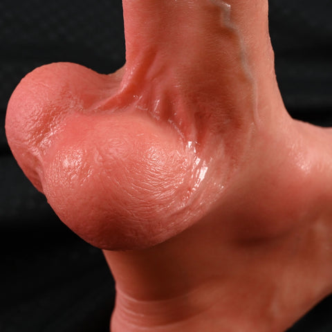 V29-3.4lbs Single Silicone Male Sex Doll Feet with Large Dildo for Foot Sex