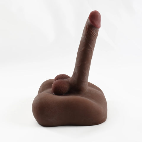 D337(3.3 LBS丨7.5'') Dark Brown Upgraded King Kong Gunner Male Butt with Dildo