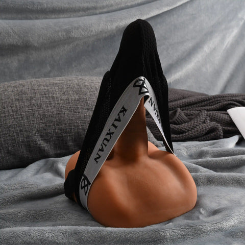 D336(3.3 LBS丨7.5'') Brown Upgraded King Kong Gunner Male Butt with Dildo