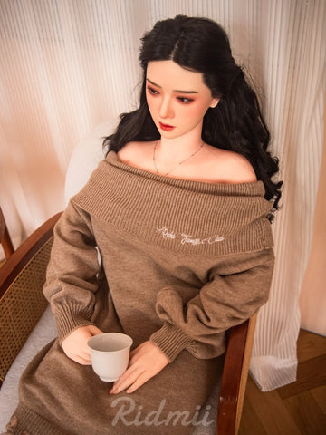 F8524-163cm/36kg  Silicone Head TPE Body Full Size Adult Sex Doll Muncey | Ridmii