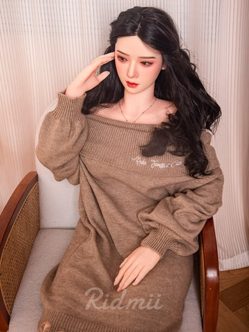 F8524-163cm/36kg  Silicone Head TPE Body Full Size Adult Sex Doll Muncey | Ridmii