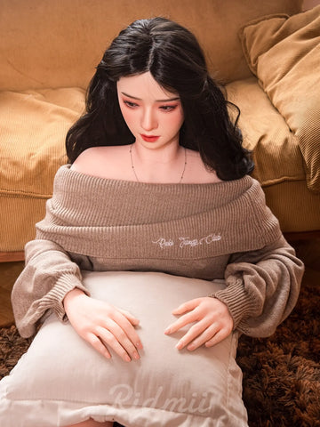 F8524-163cm/36kg  Silicone Head TPE Body Full Size Adult Sex Doll Muncey | Ridmii