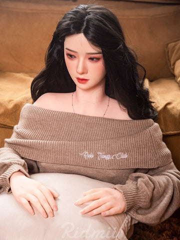 F8524-163cm/36kg  Silicone Head TPE Body Full Size Adult Sex Doll Muncey | Ridmii