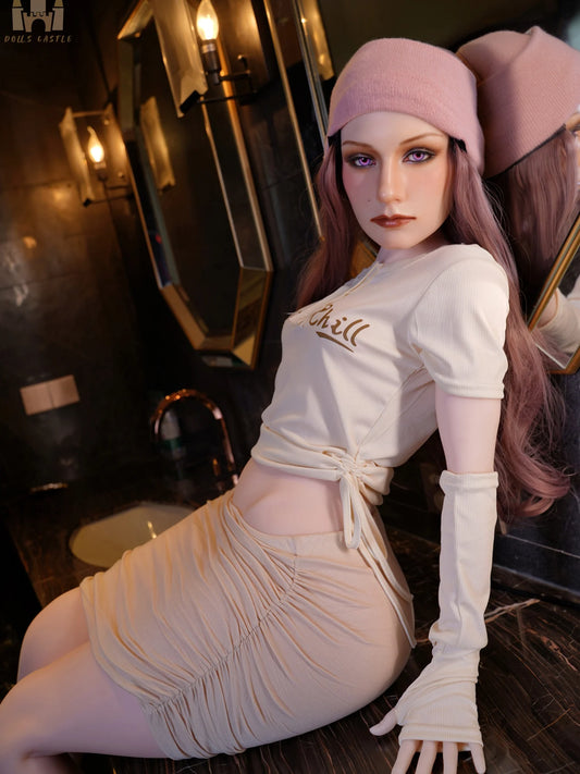 F9301-150cm/4ft9-41kg B Cup ROS Silicone head shemale sex dolls small｜Doll Castle