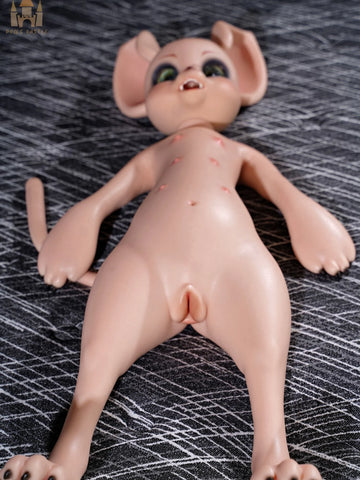 F9361-19.5kg Silicone Fur Fapdolls Cream Mouse Life Like Mini Hentai Sex Doll｜Doll Castle