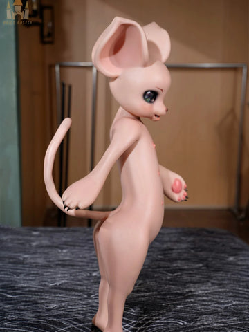 F9361-19.5kg Silicone Fur Fapdolls Cream Mouse Life Like Mini Hentai Sex Doll｜Doll Castle