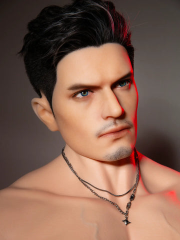 F5998-175cm/5ft9-49kg Full Size Hair transplant ROS Sex With Silicone Male Sex Doll | Qita doll