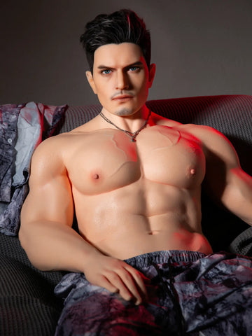 F5998-175cm/5ft9-49kg Full Size Hair transplant ROS Sex With Silicone Male Sex Doll | Qita doll