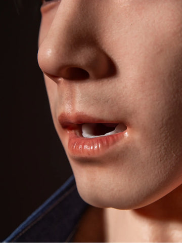 F5997-175cm/5ft9-49kg Full Size Hair transplant Asian ROS Sex With Silicone Male Sex Doll | Qita doll