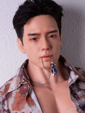 F4619-170cm/5ft7-44kg フェムボーイ フルサイズ シリコン製男性セックス人形付き | Qita 人形