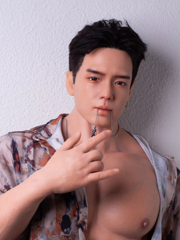 F4619-170cm/5ft7-44kg フェムボーイ フルサイズ シリコン製男性セックス人形付き | Qita 人形