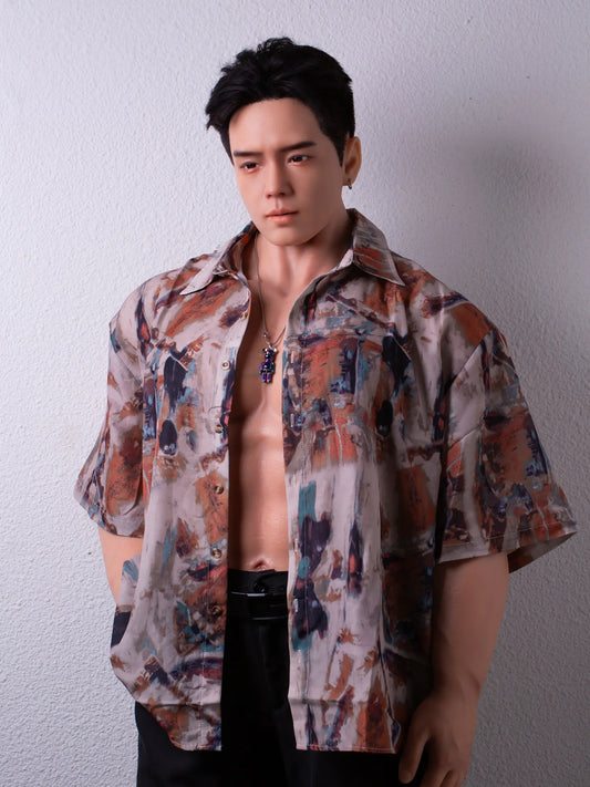 F9140-175cm/5ft9-49kg Full Size Sex With Silicone Male Sex Doll | Qita doll