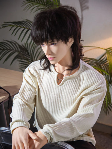 F4619-170cm/5ft7-44kg フェムボーイ フルサイズ シリコン製男性セックス人形付き | Qita 人形