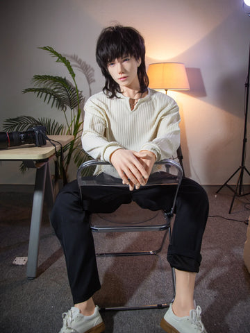 F4619-170cm/5ft7-44kg フェムボーイ フルサイズ シリコン製男性セックス人形付き | Qita 人形