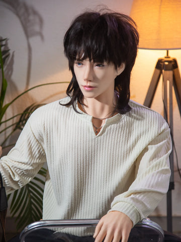 F4619-170cm/5ft7-44kg フェムボーイ フルサイズ シリコン製男性セックス人形付き | Qita 人形