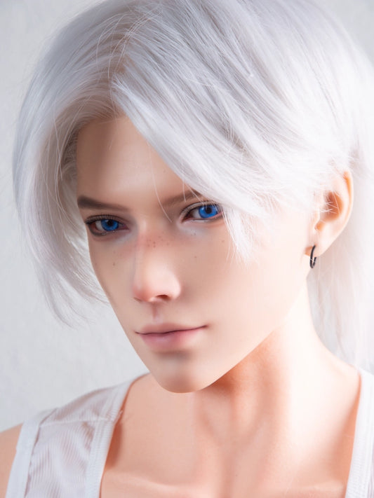 F7671-185cm/6ft1-41kg Full Size Silicone Implant Hair Realistic Male Sex Doll Shen Mo | Qita doll