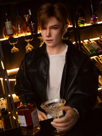 F7748-185cm/6ft1-41kg Life-Size Full Silicone Male Sex Doll Leo with 8.27in Detachable Penis | Qita doll