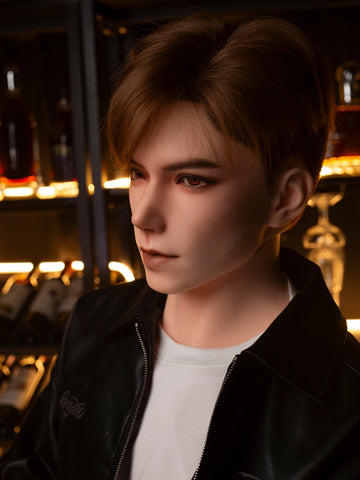 F7748-185cm/6ft1-41kg Life-Size Full Silicone Male Sex Doll Leo with 8.27in Detachable Penis | Qita doll