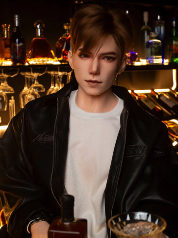 F7748-185cm/6ft1-41kg Life-Size Full Silicone Male Sex Doll Leo with 8.27in Detachable Penis | Qita doll
