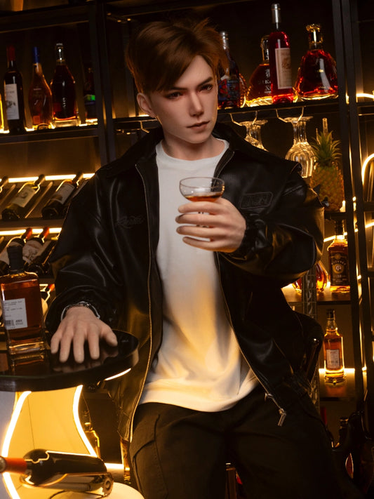 F7748-185cm/6ft1-41kg Life-Size Full Silicone Male Sex Doll Leo with 8.27in Detachable Penis | Qita doll