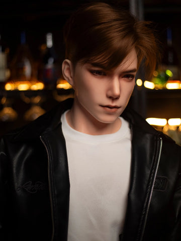 F7748-185cm/6ft1-41kg Life-Size Full Silicone Male Sex Doll Leo with 8.27in Detachable Penis | Qita doll