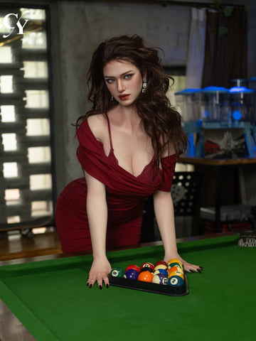 F5825—176cm/5.77ft--41kg E Cup Elva Silicone Realistic with ROS Head Sex Doll | TOP-CYDOLL