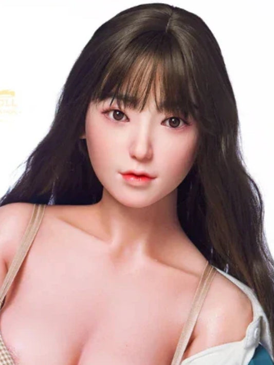 H936 Sex Doll Head-Silicone- Cute Glasses【Irontech Doll Head】