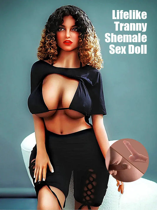 F1633-152cm/5ft F Cup Lifelike Tranny Shemale Sex Doll for Hardcore Fantasies | SY Doll