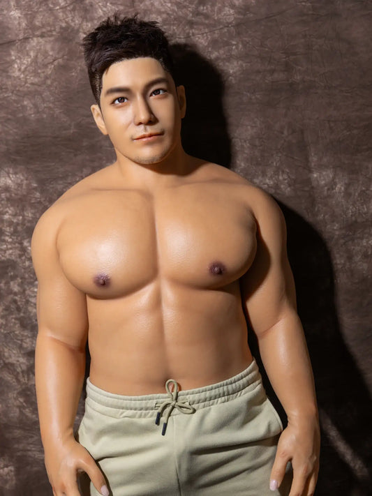 F4619-170cm/5ft7-44kg Lifelike Male Sex Doll - Realistic Full Silicone Gay Doll with 6.69in Penis | Qita doll