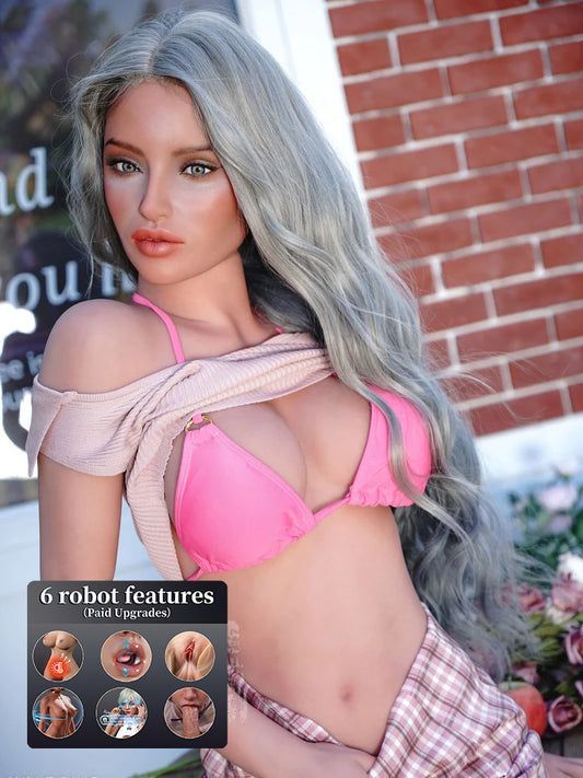 F4929- 166cm(5.5ft)-33kg SS182 life size C Cup Silicone Head S-TPE AI Sex Doll Blowjob丨WM Doll