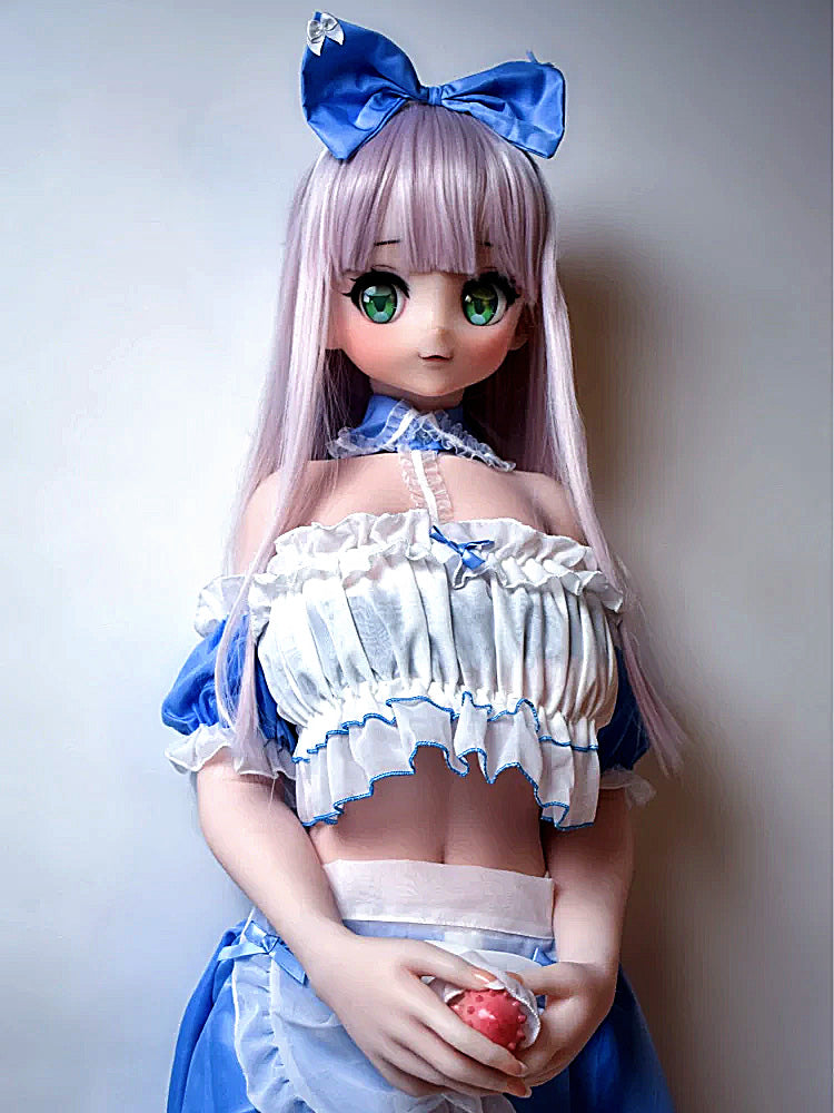 F5573-150cm/5ft-27.5kg Petite Anime Futa Shemale Silicone Sex Doll with Customizable Detachable Dildo | Elsa Babe