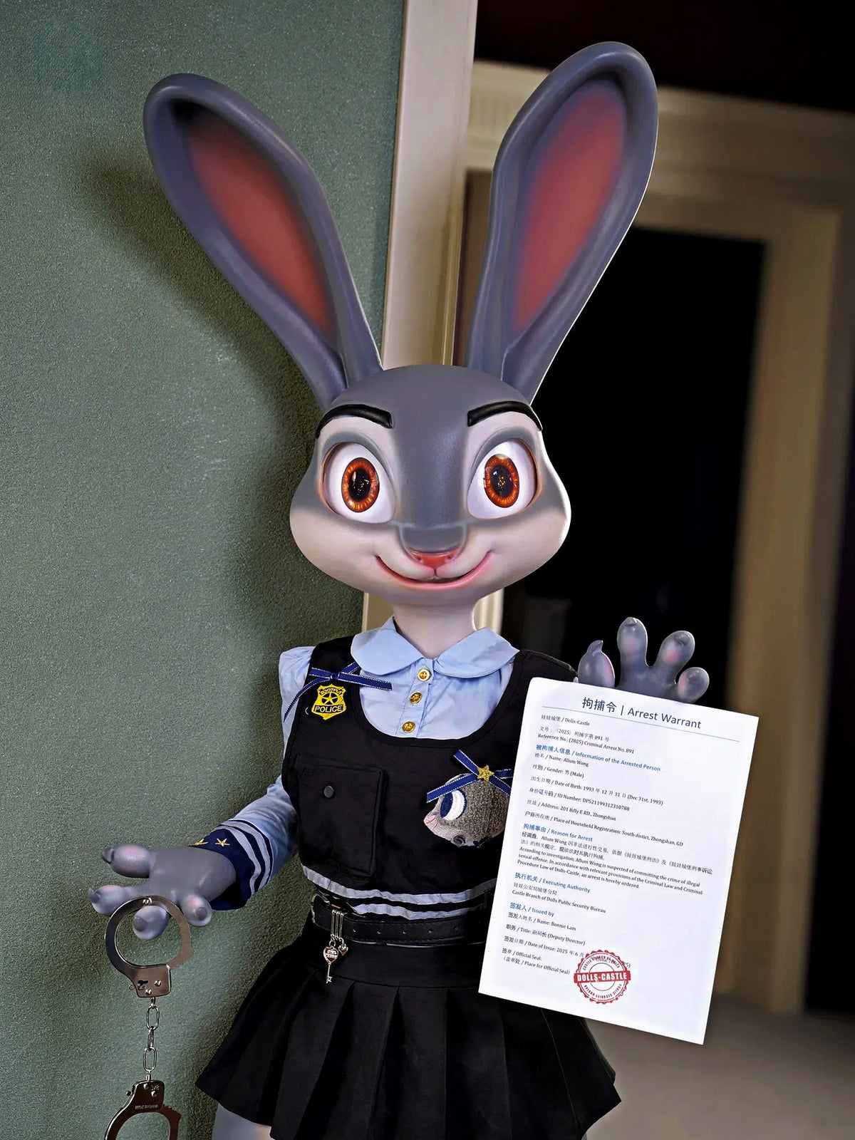 F5707-168cm/5ft6-40kg A Cup Rabbit Police Officer Anime Flat Chest Best Animal Furry Character Sex Doll｜Doll Castle